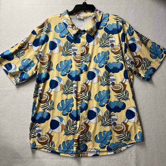 kansas city royals Other - Kansas City Royals Shirt Mens XL Hawaiian Print Miller Light Party SGA MLB